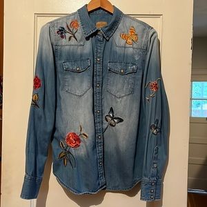 Driftwood embroidered blouse